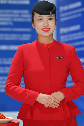 中国红-微厚黑丝-川航空姐