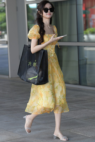 气质的连衣裙小仙女