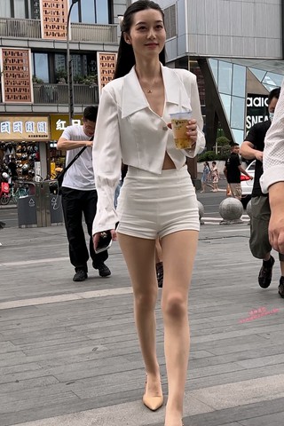 苗条大长腿丝腿高跟